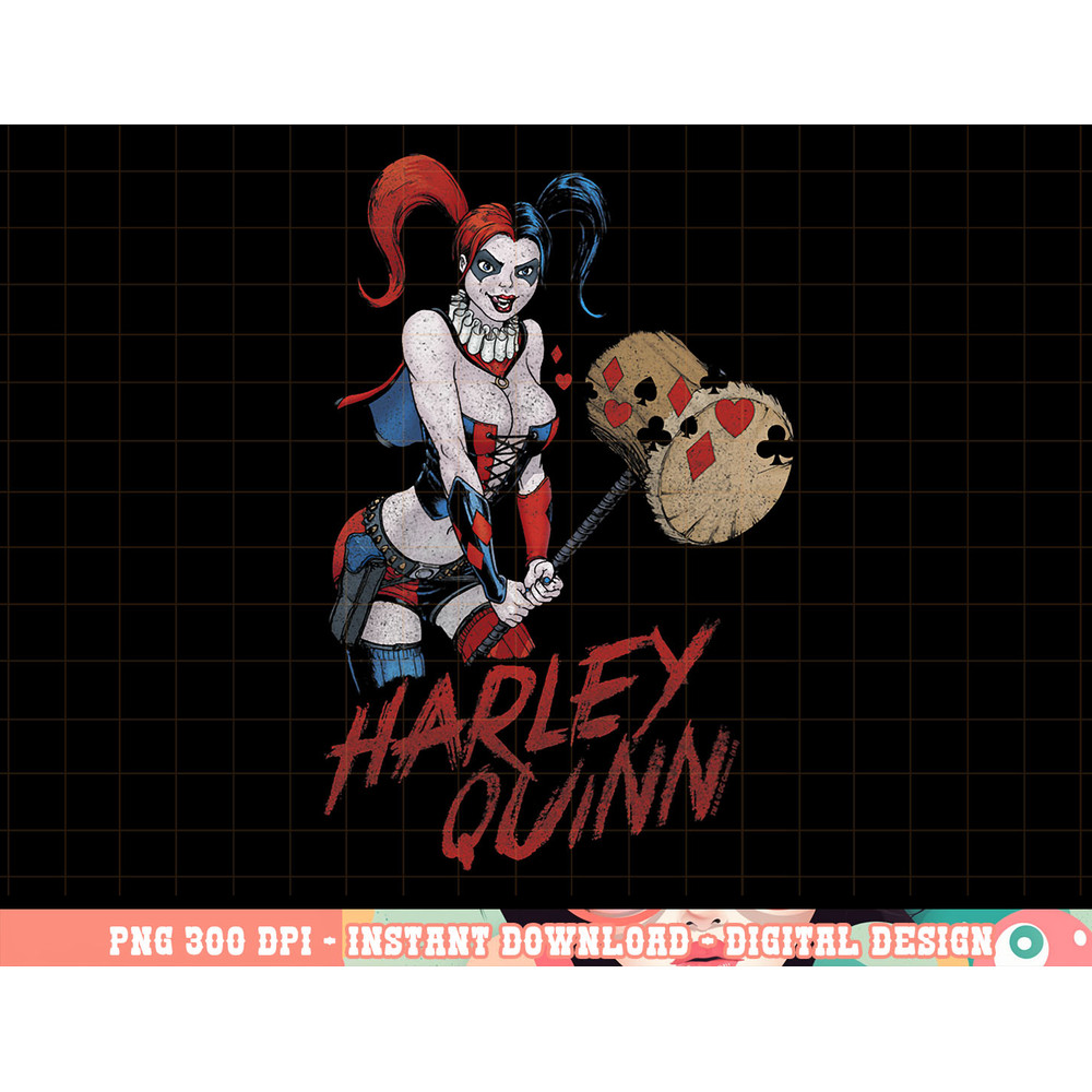 Harley Quinn Big Hammer T Shirt png, digital print,instant download.jpg