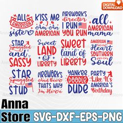 4th of july svg bundle, july 4th svg, i am an american svg,america svg, patriotic svg,retro 4th july svg bundle ,indepen