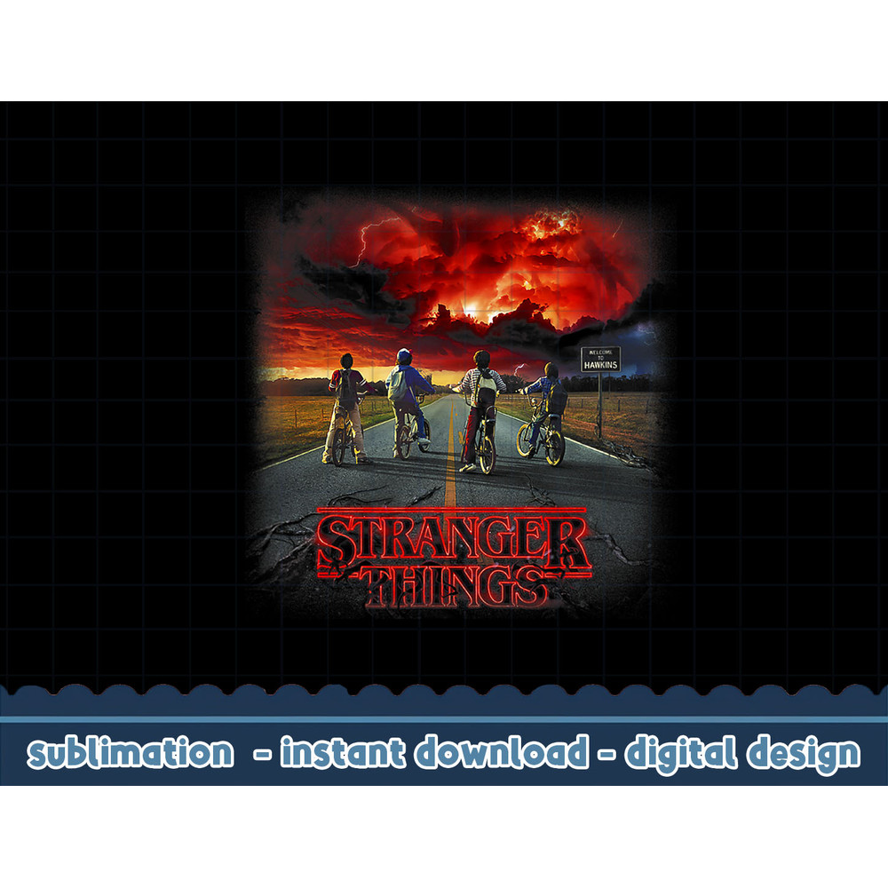 Stranger Things Group Shot Photo Real Portrait png,digital print.jpg