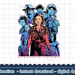 stranger things group shot populous gazing png,digital print