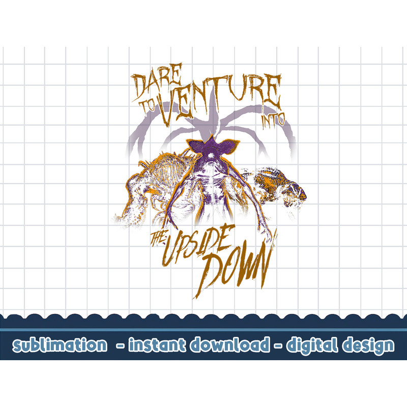 Stranger Things Halloween Demogorgon Dare To Venture png,digital print.jpg