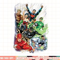 justice league new 52 cover 1 t shirt png, digital print,instant download