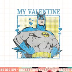 kids dc comics batman my valentine comic portrait png, digital print,instant download
