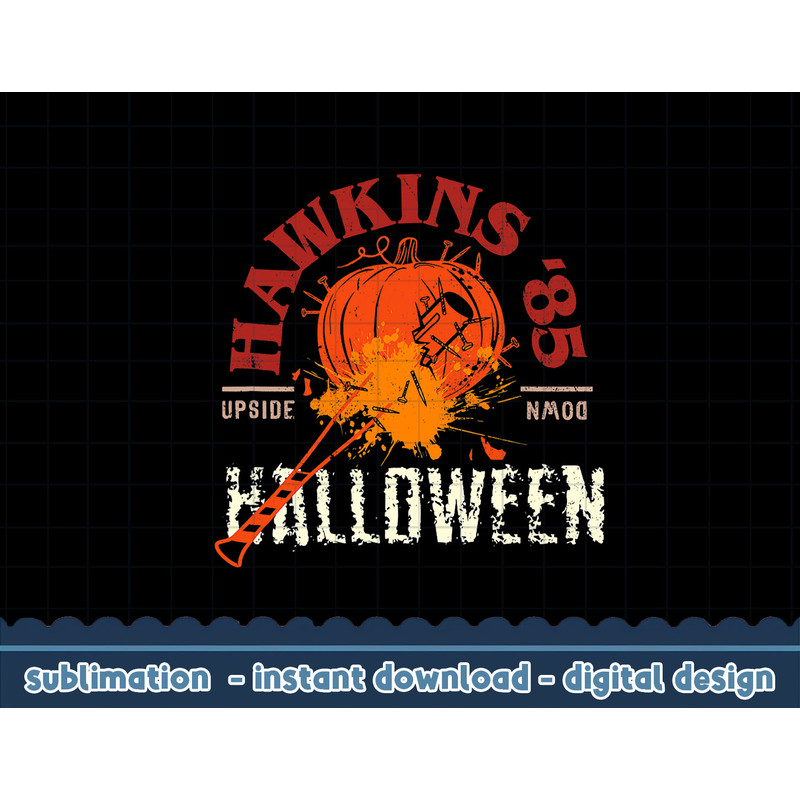 Stranger Things Halloween Hawkins 85 Upside Down png,digital print.jpg
