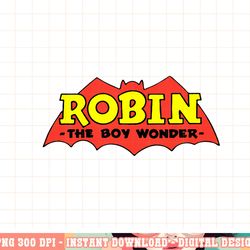 kids dc comics robin the boy wonder classic logo png, digital print,instant download