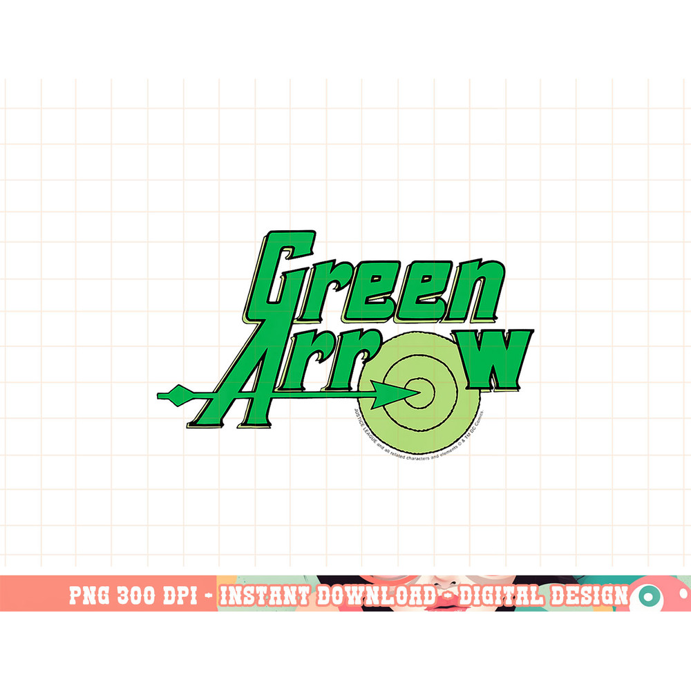 Kids DC Comics The Green Arrow Vintage Text Poster png, digital print,instant download.jpg