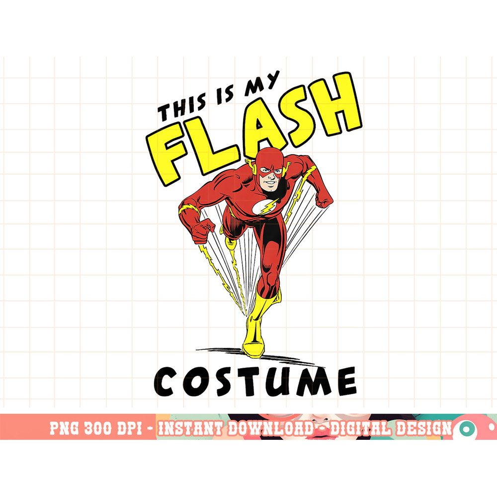 Kids DC Comics This Is My Flash Costume Text png, digital print,instant download.jpg