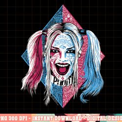 suicide squad harley quinn puddin portrait png, digital print,instant download