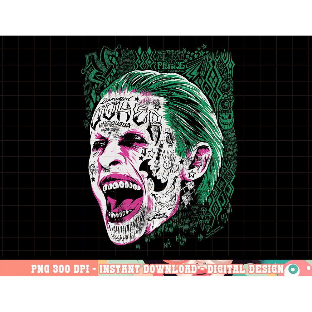Suicide Squad Joker Prince Portrait T Shirt png, digital print,instant download.jpg