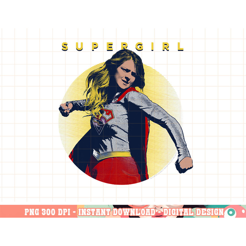 Supergirl TV Series Classic Hero png, digital print,instant download.jpg