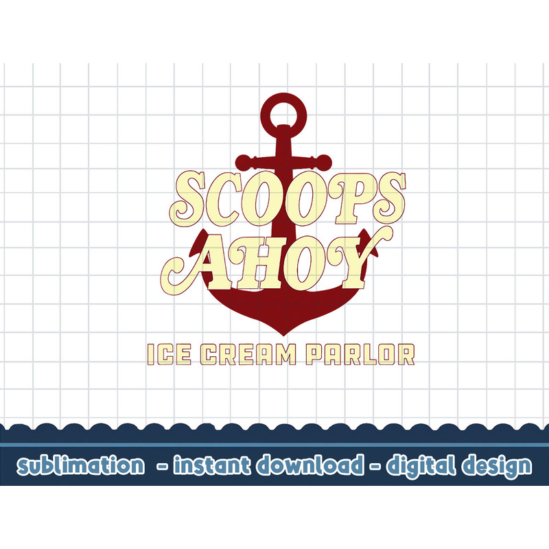 Stranger Things Scoops Ahoy Ice Cream Parlor Logo png,digital print.jpg
