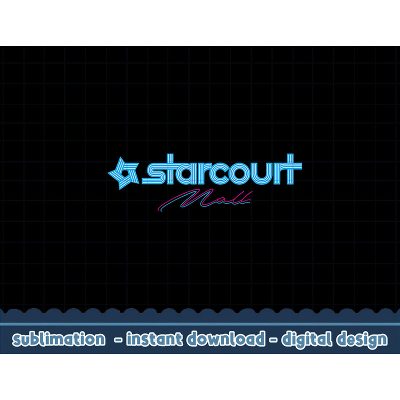 Stranger Things Starcourt Mall Logo png,digital print.jpg