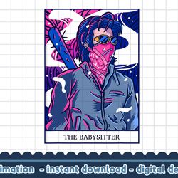 stranger things steve the babysitter retro tarot card png,digital print