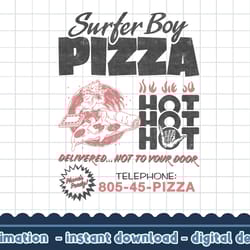 stranger things surfer boy pizza flyer png,digital print