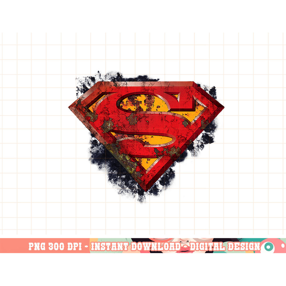 Superman Rusted Shield T Shirt png, digital print,instant download.jpg