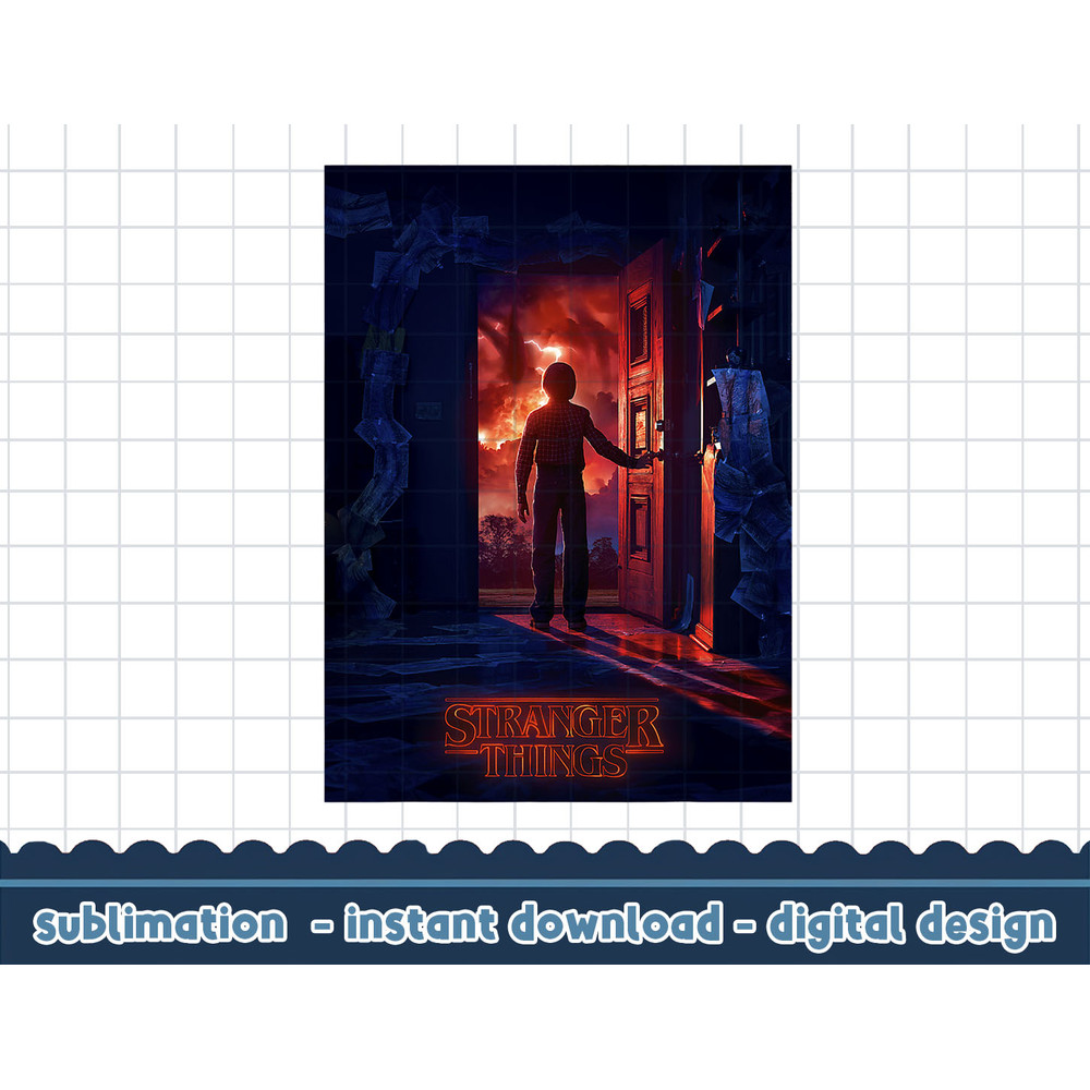 Stranger Things Will Open Door Poster png,digital print.jpg