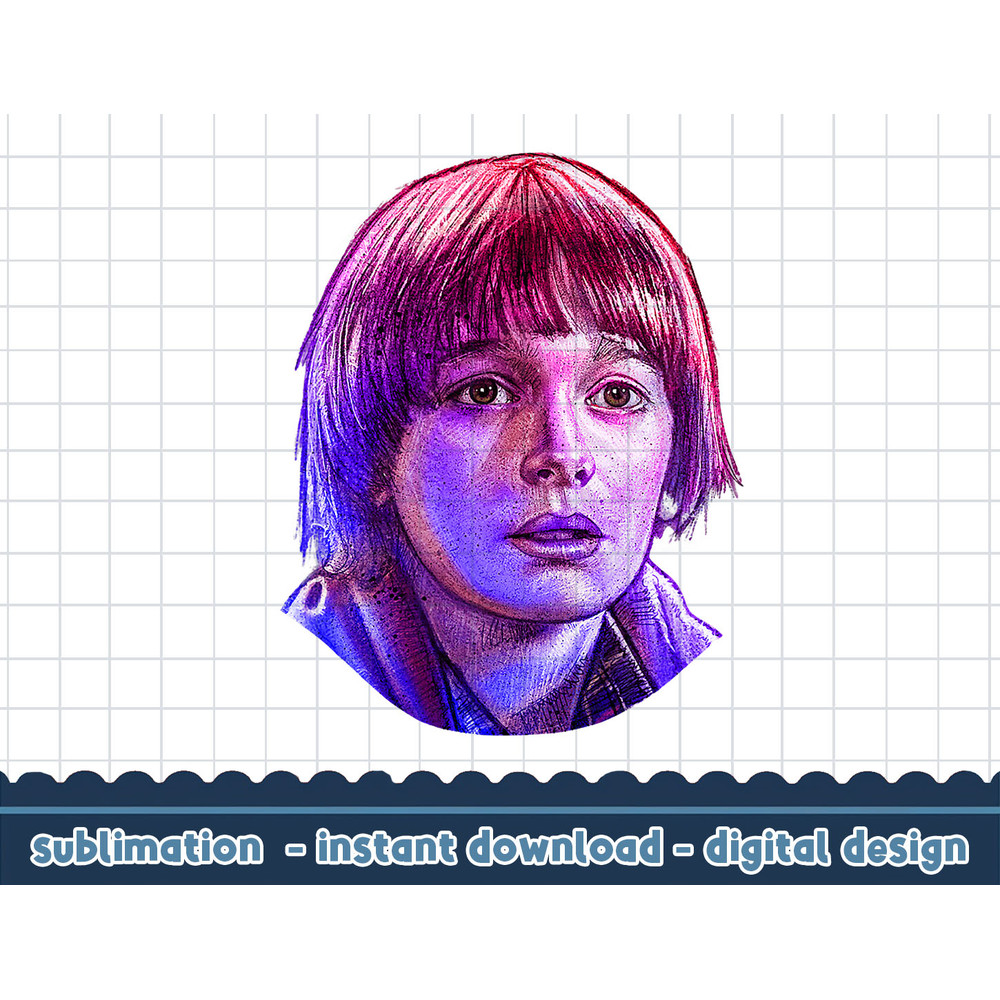 Stranger Things Will Rose Tone Portrait png,digital print.jpg
