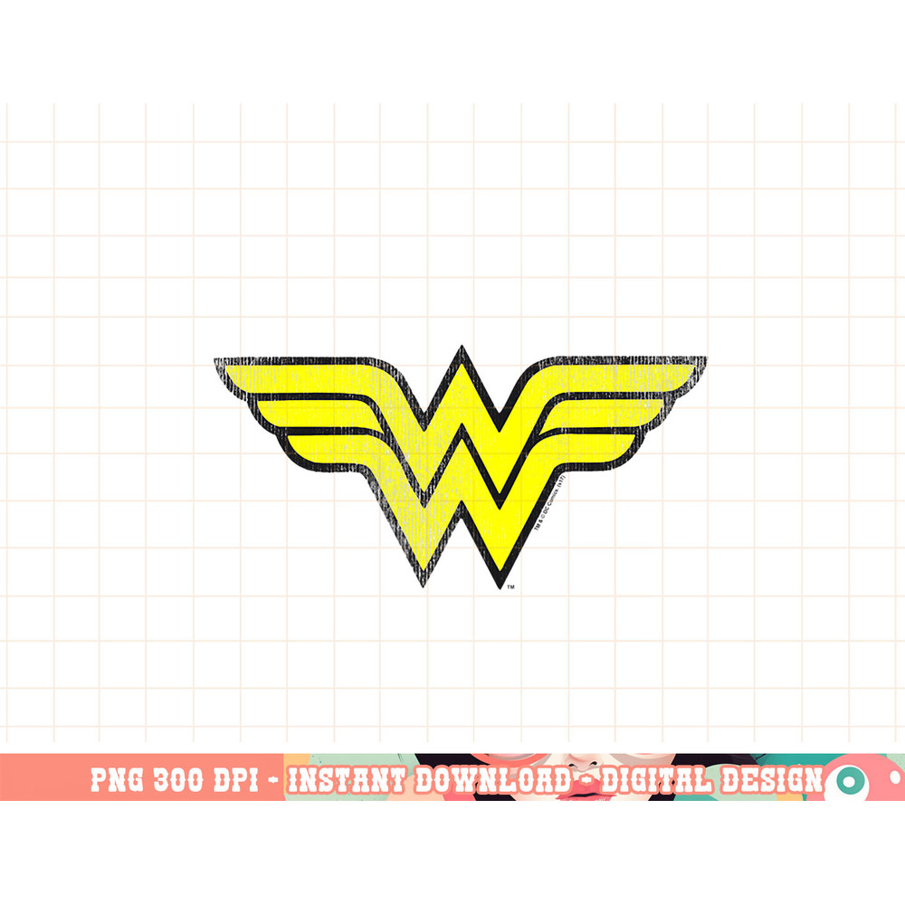 Wonder Woman Logo Distressed T-Shirt png, digital print,instant download.jpg