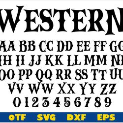 western font otf, western font svg cricut, western font ttf, western letters svg, cowboy font svg, western font, western