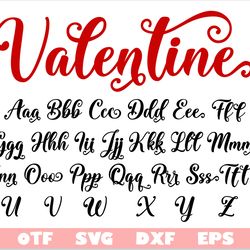 valentine font with tails svg | love font svg, valentine font ott, cursive font, love you font, font with tails wedding