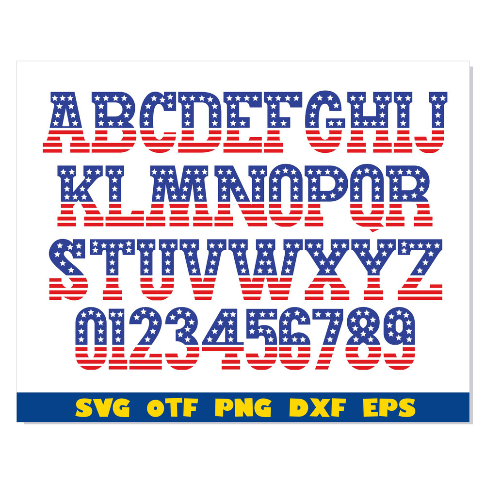 USA Flag Font svg 111.jpg