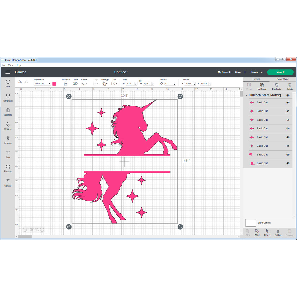 Unicorn Monogram svg 999.png