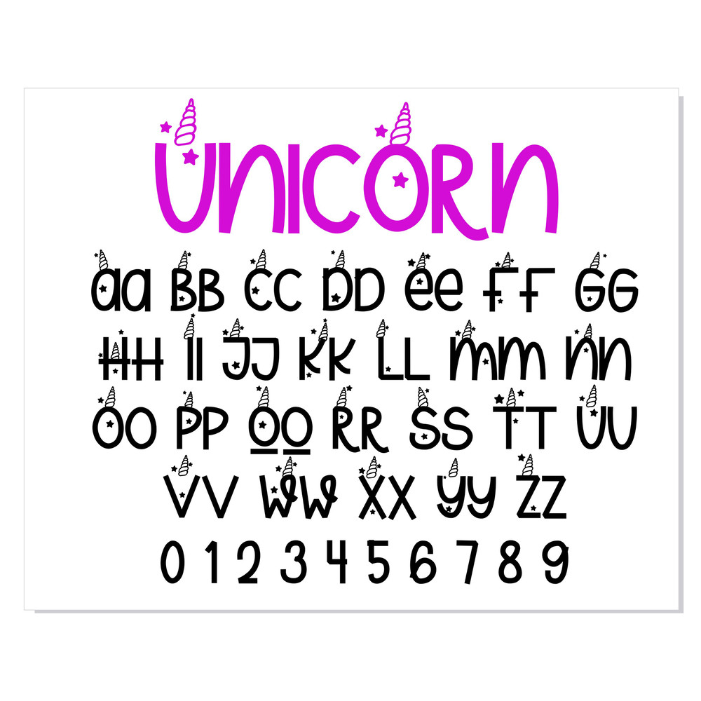 Unicorn Font Bundle svg 66.jpg
