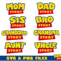 toy story shirt svg png family | toy story png, toy story svg, toy story t shirt png, toy story logo t shirt svg png
