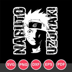 Naruto Uzumaki Svg, Naruto Svg, Anime Cartoon Svg, Anime Svg, Anime Japanese Svg, Png Dxf Eps Pdf File