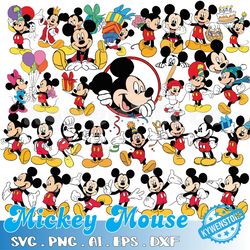 mickey mouse svg bundle, cricut svg, mickey svg, svg files for cricut, for silhouette, mickey, bundle svg, cut file