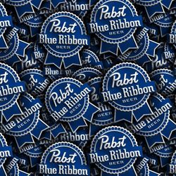 pabst blue ribbon beer 22 seamless tileable repeating pattern