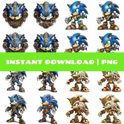 sonic clipart, set1,  png