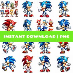sonic clipart, set2,  png