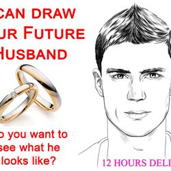 I am a psychic artist. I Will Draw and Describe your Husband in 12 Hours, Psychic Drawing & Husband Reading.