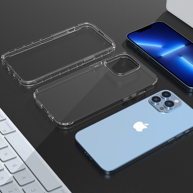 For iPhone 11 12 13 Pro Max Case Shockproof Clear TPU Cover+Full Tempered Glass-10.jpg