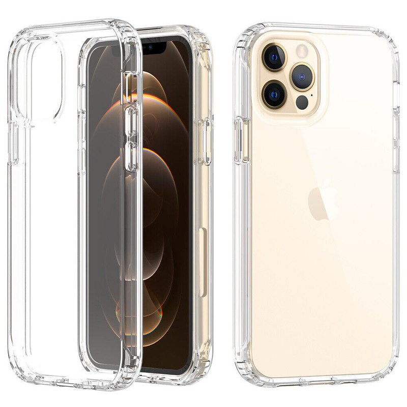For iPhone 11 12 13 Pro Max Case Shockproof Clear TPU Cover+Full Tempered Glass-18.jpg