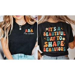 behavior analyst shirt, aba personalized sweatshirt, behavior technician custom, applied behavior analyst, aba assistant