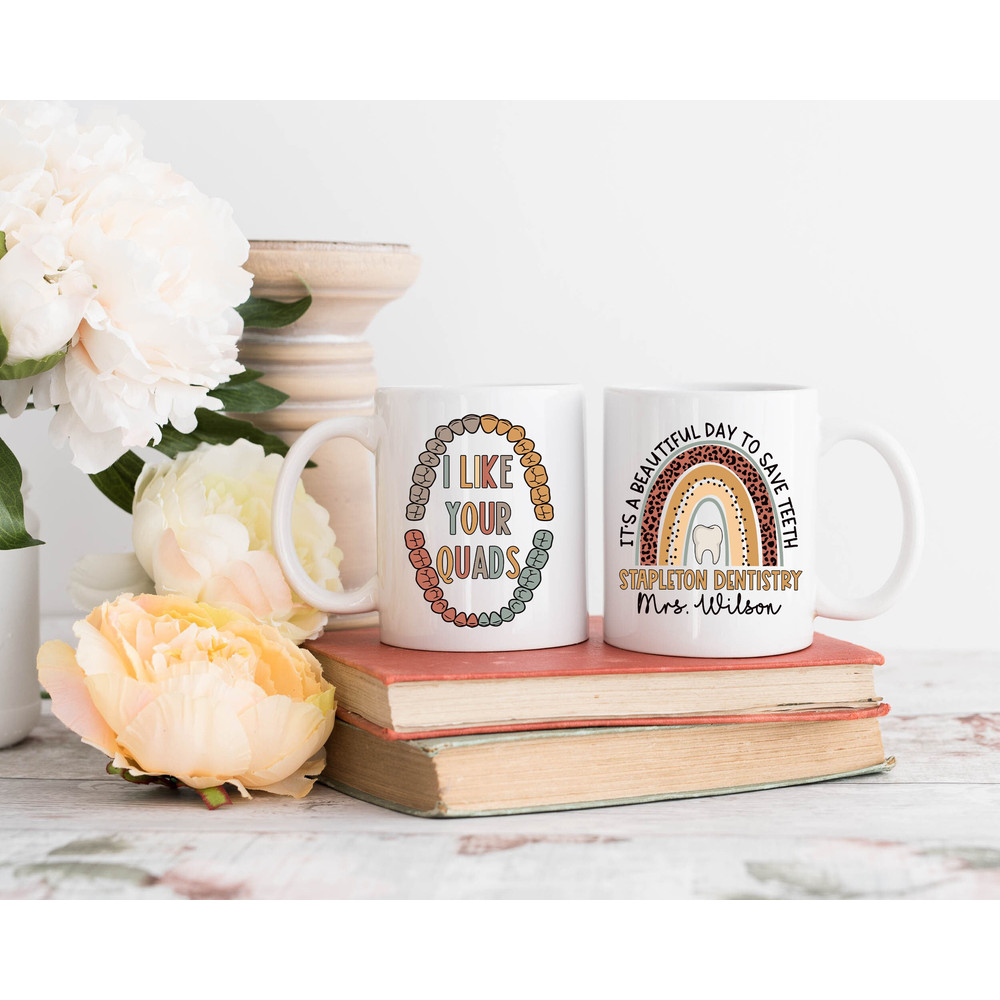 Dentist Personalized Mug, Dentist Appreciation Gift, Dental Assistant Cup, Dental Mug, Dental Hygienist, Orthodontist Mug, Dental Clinic Mug - 1.jpg