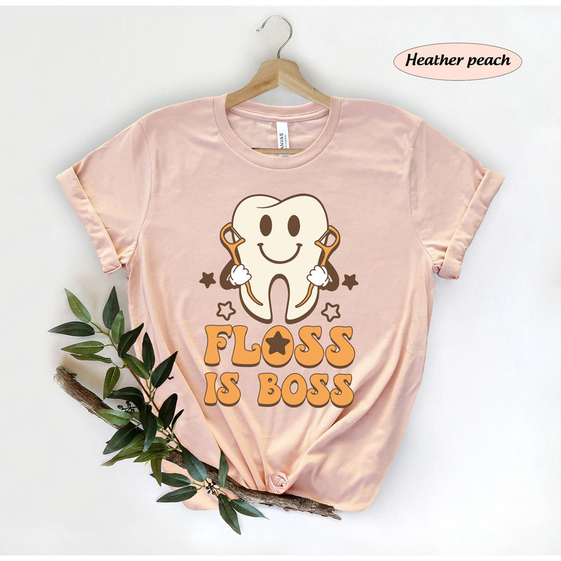 Funny Dentist Shirt, Floss Is Boss, Dental Hygienist Shirt, Dental Assistant Shirt, Pediatric Dentist, Dental Shirt, Dental Student Shirt - 2.jpg