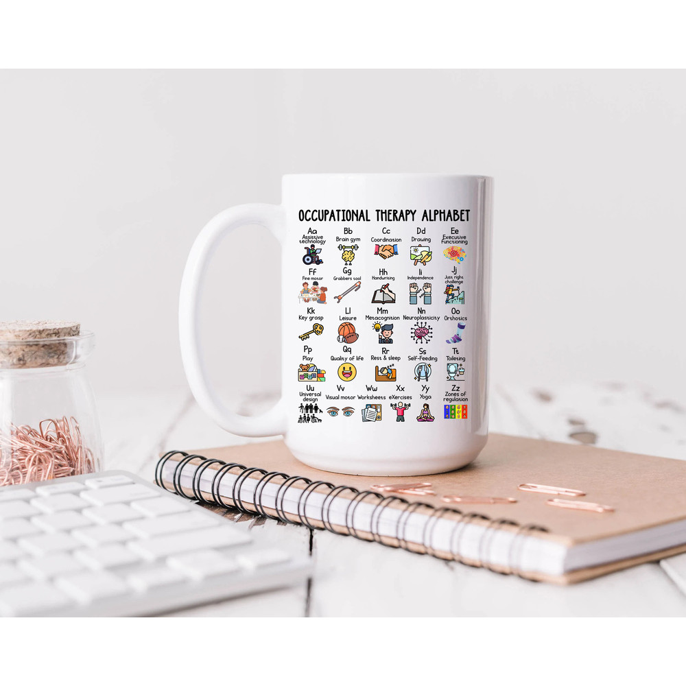 Occupational Therapist Mug Personalized, Occupational Therapy Gift OT OTA, Occupational Therapy Alphabet, Custom Mug Ot Cota Appreciation - 4.jpg