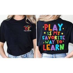 occupational therapist shirt, personalized pediatric ot shirt, occupational therapy, cota, occupational therapist assist