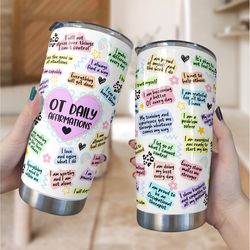 occupational therapist tumbler, cota ota tumbler, ot cup, occupational therapy drinkware, tumbler ot ota cota appreciati