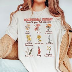 occupational therapy shirt, ot shirt, occupational therapist assistant, cota ot ota , occupational therapy sweatshirt, f