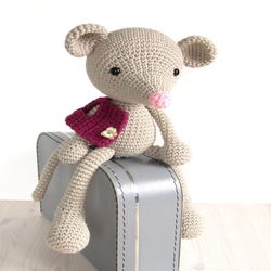PATTERN: Long-Legged Mouse - Amigurumi mouse pattern - Crochet tutorial with photos - Pdf