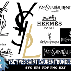 ysl yves saint laurent bundle svg, trending svg, ysl svg