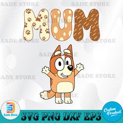 bluey mum t-shirt, bluey family shirt, cartoon t-shirt, mother's day gift, funny mom shirt, bingo t-shirt, gift for mom