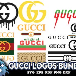 gucci logos bundle, gucci svg, gucci logo svg, original gucci svg