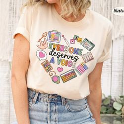 slp shirt, everyone deserves a voice, speech pathologist, slpa, speech therapy, slp graduation, new slp, speech therapis