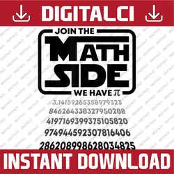pi day join the math side we have pi funny math teacher nerd pi day, funny pi day, math 14th png sublimation