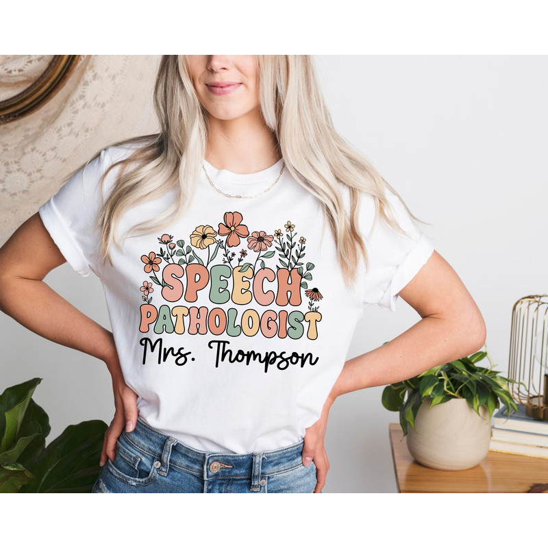 SLP Shirt, Speech Pathologist Custom Shirt, Personalized SLP Speech Therapist Sweatshirt, Speech Assistant SLPA, Speech Language Pathologist - 2.jpg